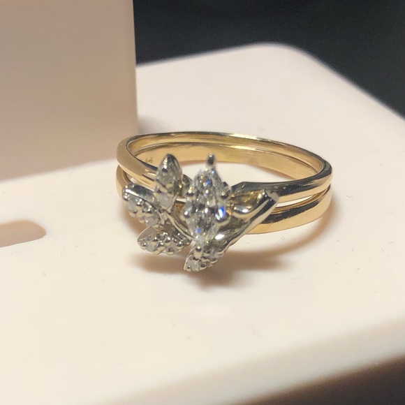 14k gold bridal set - Picture 1 of 6